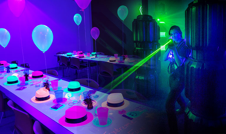 Laser Tag Glow Party